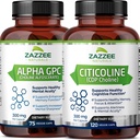 Zazzee Citicoline CDP Koliinikapselit ja Alfa GPC Koliinikapselit