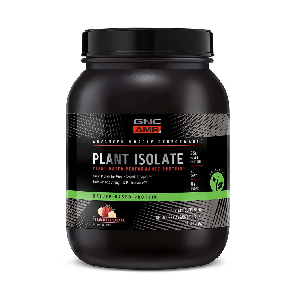 GNC AMP Plant Isolate Protein - Strawberry Banana (28 portioner)