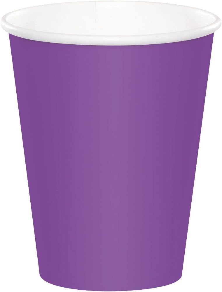 Creative Converting Ametist Paper Cup, 24 Count (Pack of 1), violetti