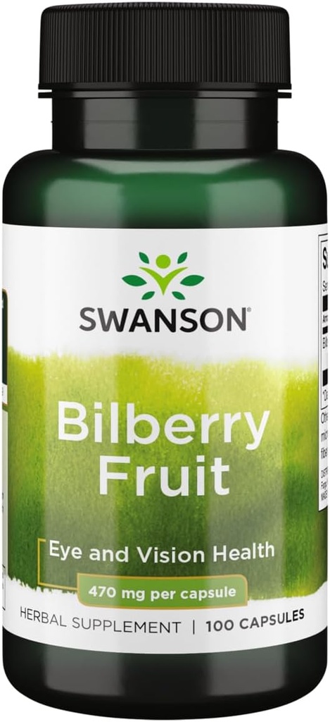 Swanson Bilberry Fruit 470 Milligrams 100 Kapselia