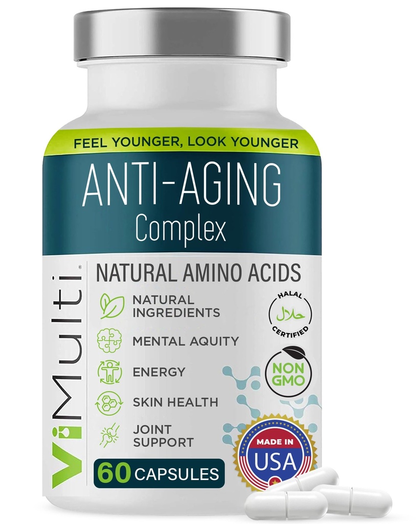 Naisten ja miesten anti-aging Natural Amino Acids Supplement for Women & Men 