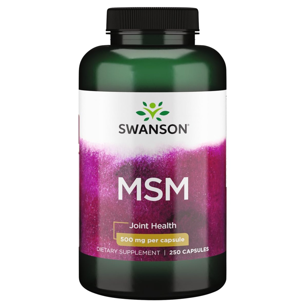 Swanson Msm 500 Milligrams 250 kapselia