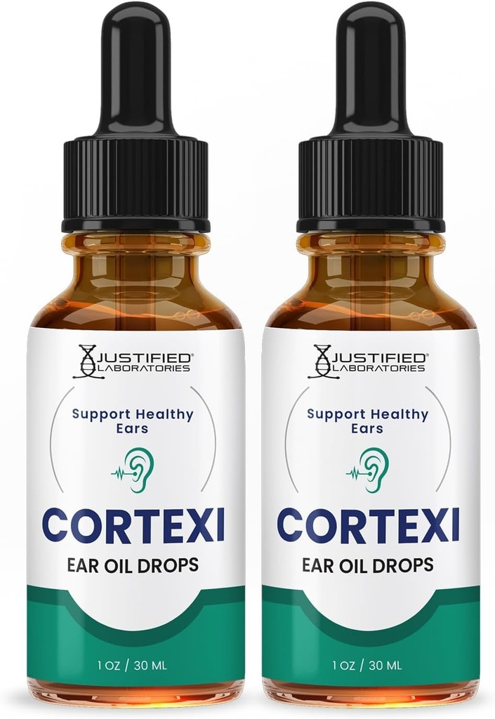 Kortexi korvatipat Cortexi Terve korvakalvoöljy tukee terveellisiä korvia Premium Blend of Essential Oils 2 pullot