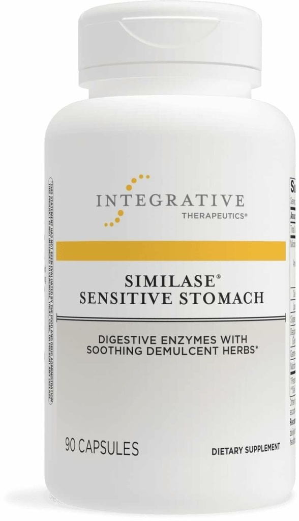 Integratiivinen Therapeutics Similase Sensitive Stoach - Tuki herkille mahalaukuille* - Dairy Free & Vegan - 90 kapselia (45 tarjoilua)