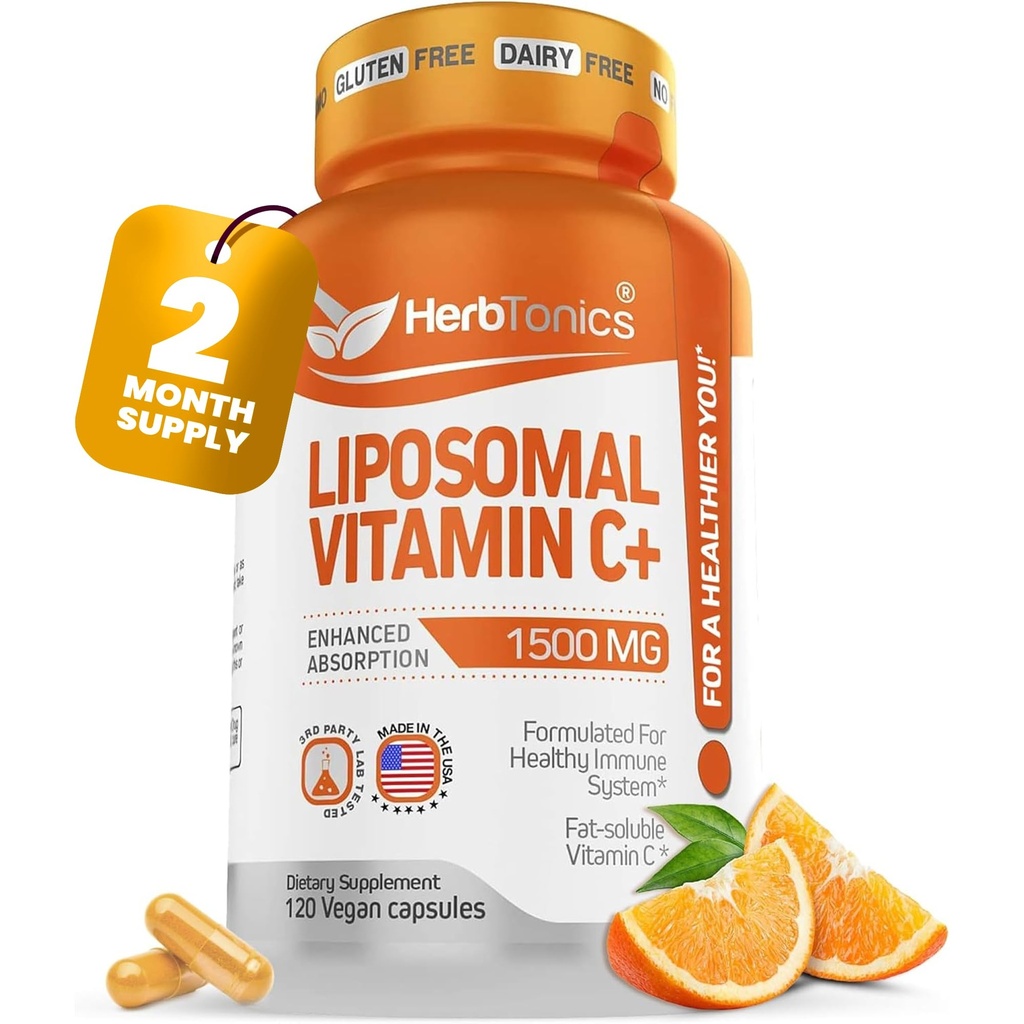 Liposomaalinen C-vitamiinin kapselit 1500 mg Immunosupport Supplement ... Immuunijärjestelmän terveys...