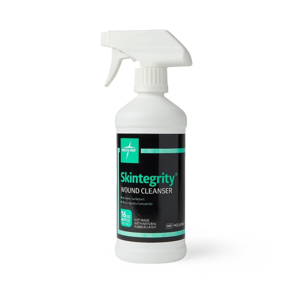 Medline Skintegrity Wound Cleanser (pakkaus 1), 16 unssi Spray Bottle, haavan puhdistukseen, poisto, proteiinin, paine vammoja, tartunnan haavat, spray voidaan säätää sumusta virtaan