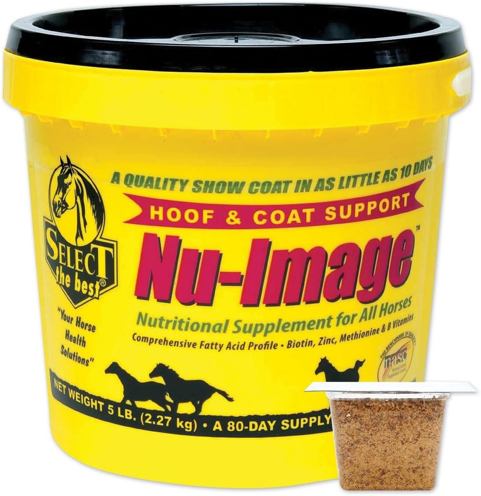 Välj den bästa mörka hästen Nu-Image Hoof & Coat Support för hästar