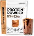 Clean Simple Eats Whey Protein Powder, Chocolate Peanut Butter Flavor Luonnollisesti makeutettu, 100% Grass Fed Protein Powder kanssa Divegestive Enzymes & Ei Keinotekoisia ainesosia, Gluteeniton, 30 tarjoilua