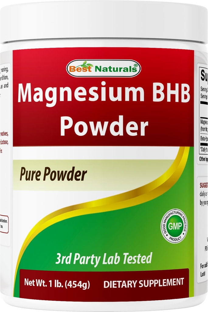 Bästa Naturals Magnesium BHB Pulver 1 Lb