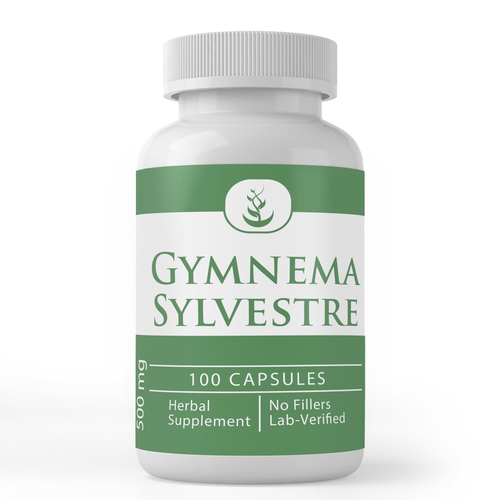 PURE ALKUPERÄISET INGREDIENTIT Gymnema Sylvestre, (100 kapselia), aina puhdas, ei lisäaineita tai täyteaineita, Lab vahvistettu