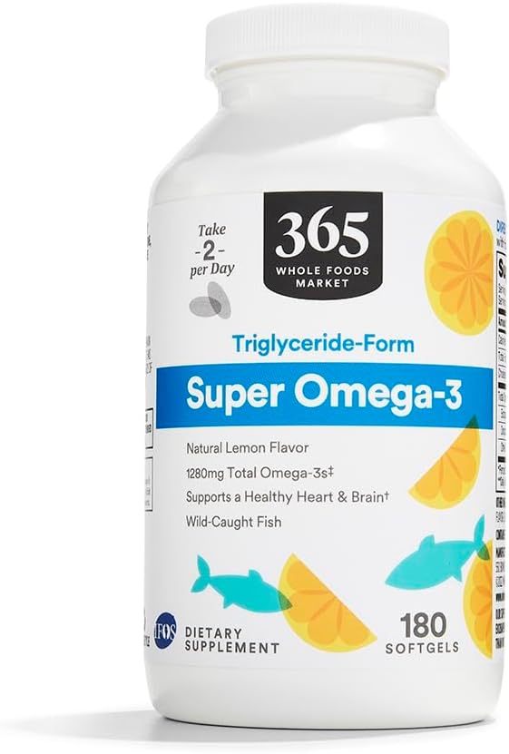 365 av Whole Foods Market, Super Omega 3, 180 Count