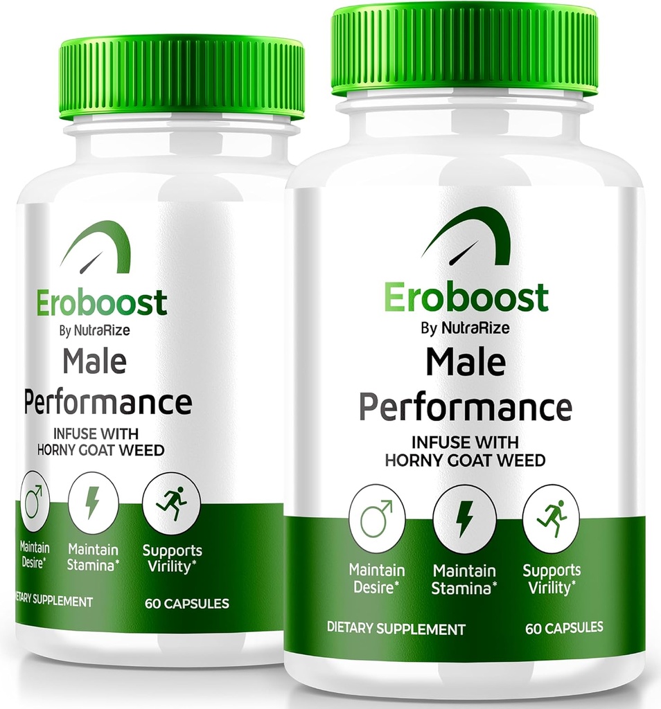 (2 Pack) Eroboost Supplement miesten, Eroboost Mies Supplement, Daily Nutrition tukemaan huippu suorituskykyä ja yleistä hyvinvointia, viralliset Ero Boost Formula Reviews (120 kapselia)