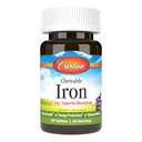 Carlson Chewable Iron 27 mg, Grape, Blood Health, 30 tablettia
