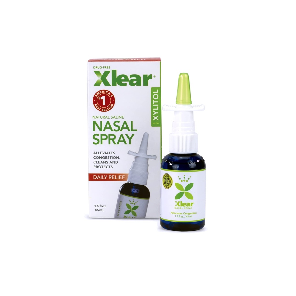 Xlear Natural Nasal Spray med Xylitol, 1,5 fl oz (Pack av 1)