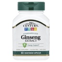 21st Century Ginseng Extract Veg kapselit, 60Count