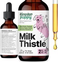 Ikuisesti Pentu maitoa Thistle täydentää koirille - Maksa tukea koirille maitoa Thistle uute - Silymarin täydentää ja vitamiineja pienille suurille keskikokoinen rotu - koiran maksa Detox Drops - 2 oz