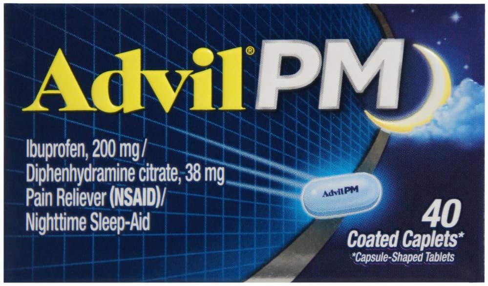 Advil PM 200 mg päällystetty Caplets 40 ea (pakkaus 6)