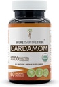 Secrets of the Tribe Cardamom 60 Capsules, Made with Vegetable Capsules and USDA Organic Cardamom (Elettaria cardamomum) Dried Pod (60 kapslar)