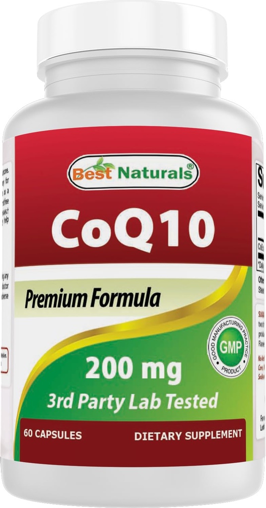 Best Naturals COQ10 200 mg, 60 kapselia