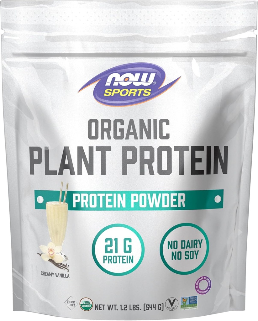 NYT Sports Organic Plant Protein, Vanilla Flavor, Vegan Powder, 1 lb.