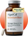 AlgaeCal - Strontium Boost, Natural Calcium Supplement för bendensitetökning, Strontium Citrate 680 mg, lätt att svälja för benhälsa och benstyrka, glutenfri - 60 Veggie Caps- Tillverkad i USA