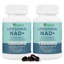 Liposomaalinen NAD+ Täydennys 1800 mg Nikotinamidi Ribosidi, Trans Resveratrol, trimetyyliglysiini, Korvaa NMN, Boost NAD+, ikääntyvä puolustus, Kelluva energia, 120 Softgels