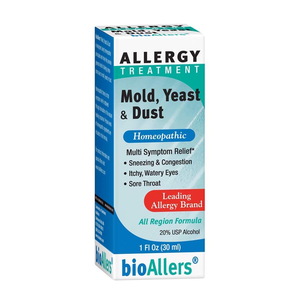 NaturalCare av bioAllers Allergy Behandling Homeopathic Formula kan hjälpa till att lindra Sneezing, Överbelastning, Klåda, Rashes & Watery Eyes 1 Fl Oz (371400702017)