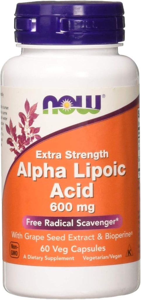 Nu livsmedel Alpha Lipoic Acid 600mg 60 Vegi kapslar