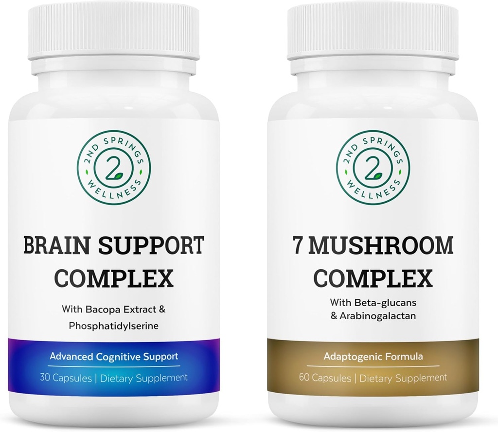 Mindful Focus Bundle - 7 Mushroom Complex & Brain tuki kognitiiviselle selkeydelle ja nootrooppiselle parantamiselle