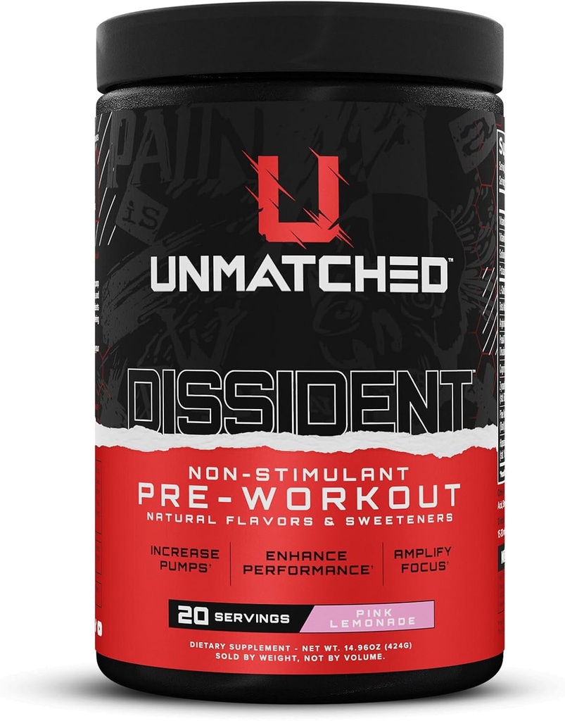 Unmatched Dissident Non Stim Pre Treenout Powder for Men & Women ...