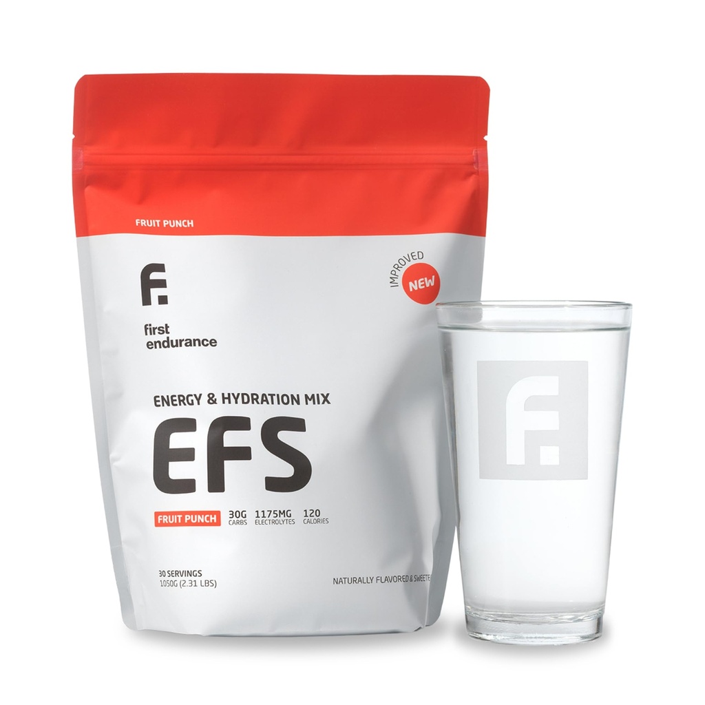 EFS Hydration & Endurance Drink Mix - Premium kolhydrater för energi och prestanda, elektrolyter för snabb rehydrering och körning, cykel och triathlon näring | Isotonic Energy Fuel | Fruit Punch