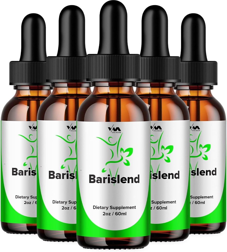 (5 pakkaus) Barislend Drop Terveitä vitamiineja Support Supplement - Barislend Advanced Formula, Barislend 24 tuntia Liquid, Barislend energia ja extra vahvuus Arvostelut, 5 kuukauden tarjonta