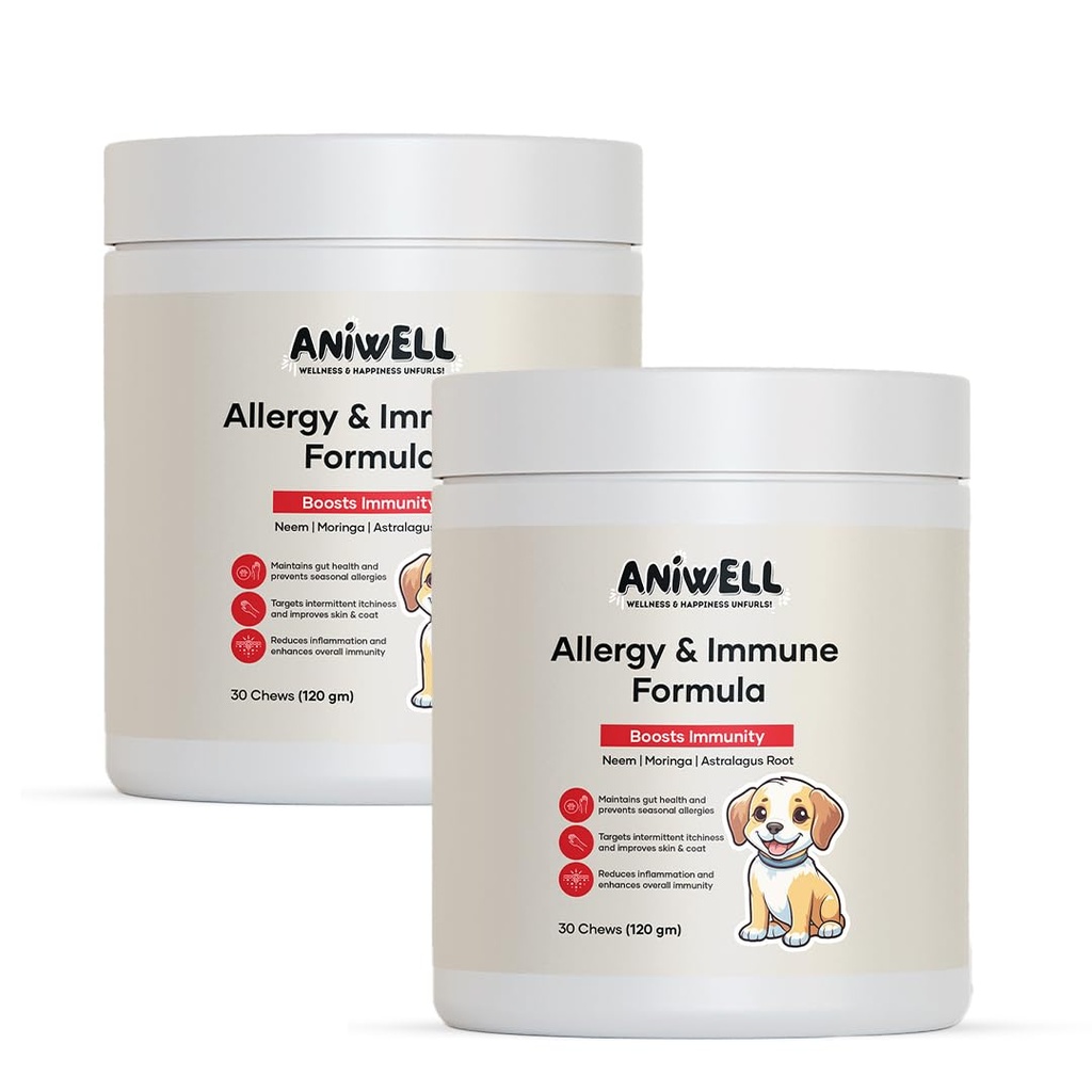 Allergia & Immuunituki purukumia koirille Powered by Astragalus Root & Flaxseed C3 