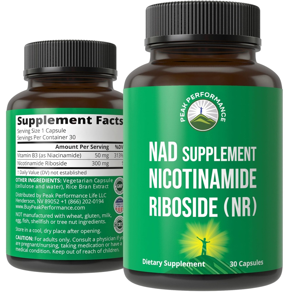 Nikotinamidi Ribosidi NR-lisä. NMN Alternative NAD Supplement + Niacinamidi NAD+ tasoilla kuin me ikä. Kolmas osapuoli testattu, ei-GMO, gluteeniton, vegaaninen NR vitamiini täydentää naisille ja miehille