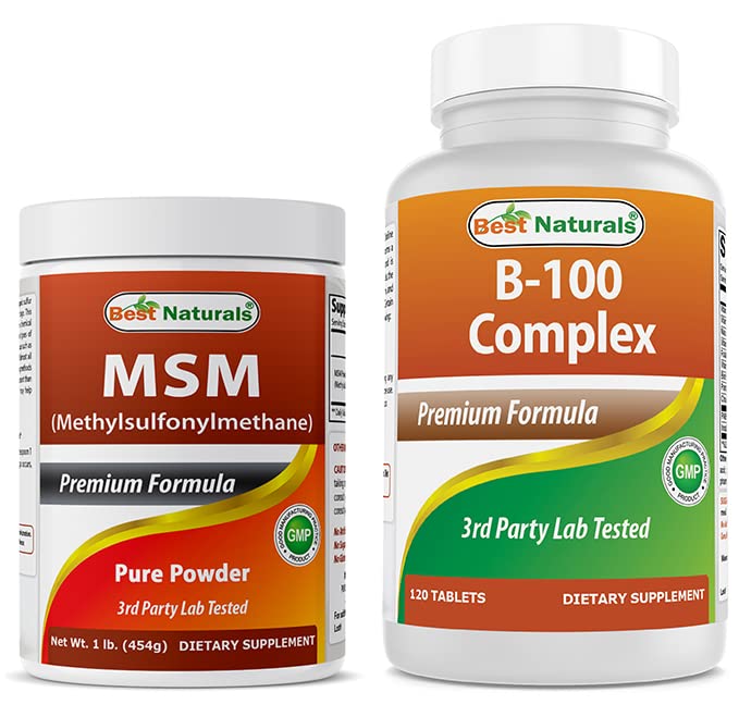 Best Naturals MSM Powder & B- 100 Complex
