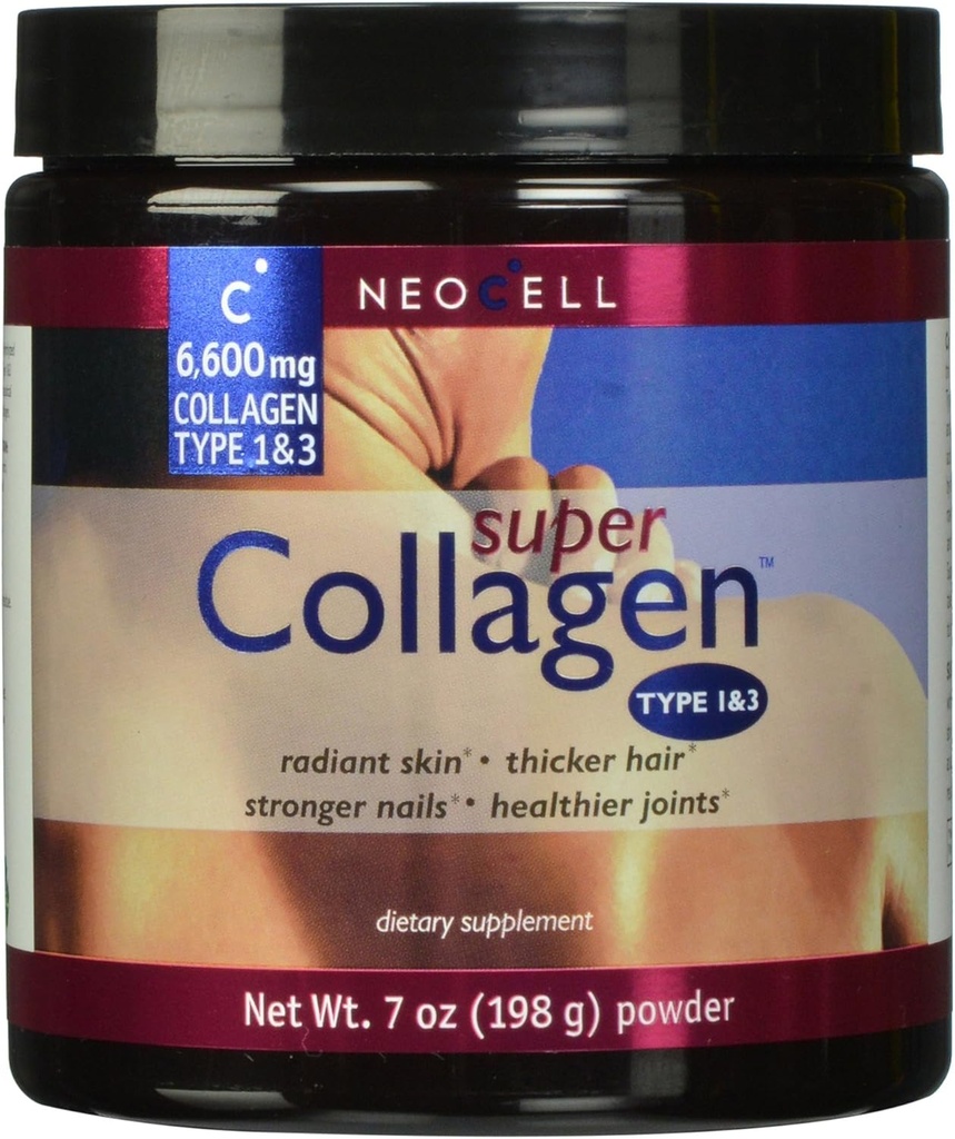 Neocell Super Collagen Powder A 6600mg Collagen Tyypit 1 & 3 - Ei maku - 7 Ounces