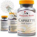 Capisette Water Retention Support - Reducerar Swollen Feet, Ankles och Legs - Minska Swelling & Fluid Retention från Edema. Inkluderar: Kalium, Dandelion Root och mer kosttillskott (60 kapslar)