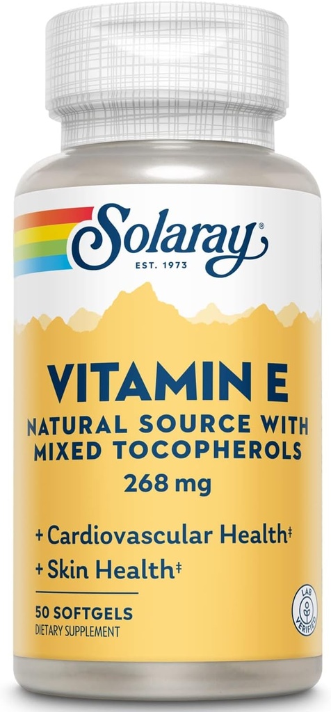 Solaray-vitamiini E d- Alpha Tokoferoli 268 mg (400 IU)