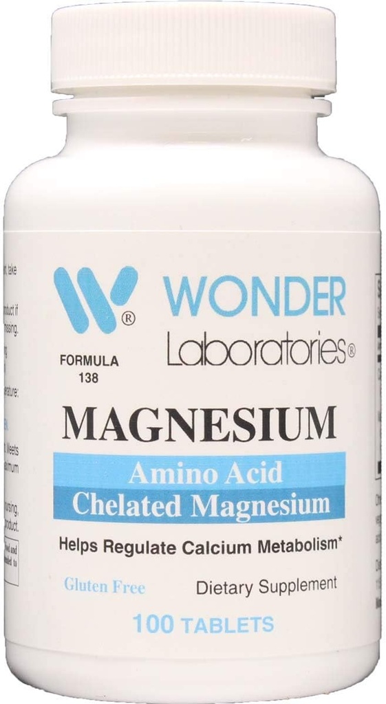 Kelatoitu magnesium, Aminohappo, suunniteltu tarjoamaan sinulle maksimaalisen imeytymisen (100)