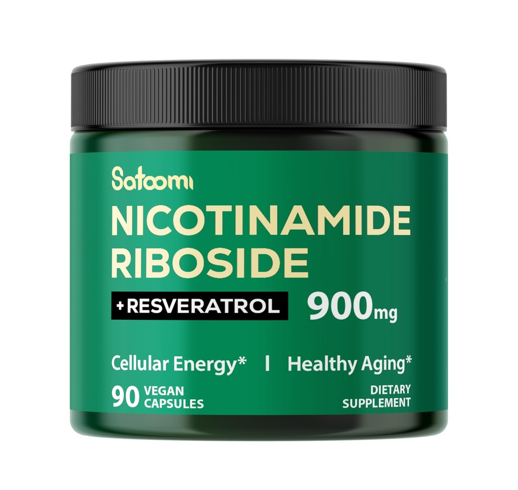 Satoomi NAD-lisä liposomaalisen nikotinamidin kanssa 900 mg ribosidia NR, Resveratrol, Quercetin - 90