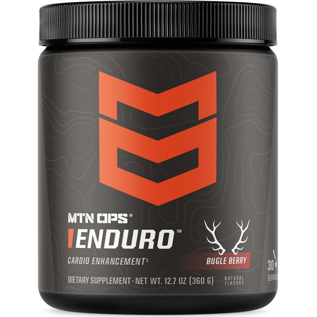 MTN OPS Enduro Typpioksidilisä & Stim-free - 30 tarjoilua - magnesiumsitraatti, juurijuurijauhe, niasinamidi, L Arginiini & L Sitrulline - Bugle Berry Flavor