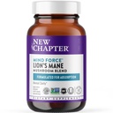 Uusi luku Leijonan mane + Reishi Sieni - LifeShield Mind Force for Mental Clarity with Organic Reishi Mushroom + Vegan + non-GMO, Nootropic Ingredients - 60 ct