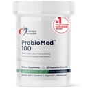 Designs for Health ProbioMed 100 - Probiootit for digestiivinen terveys - 10 kanta Lactobacillus Acidophilus Probiotic + Lactobacillus Rhamnosus - Gut Health + Immunosupport Supplement (30 kapselia)