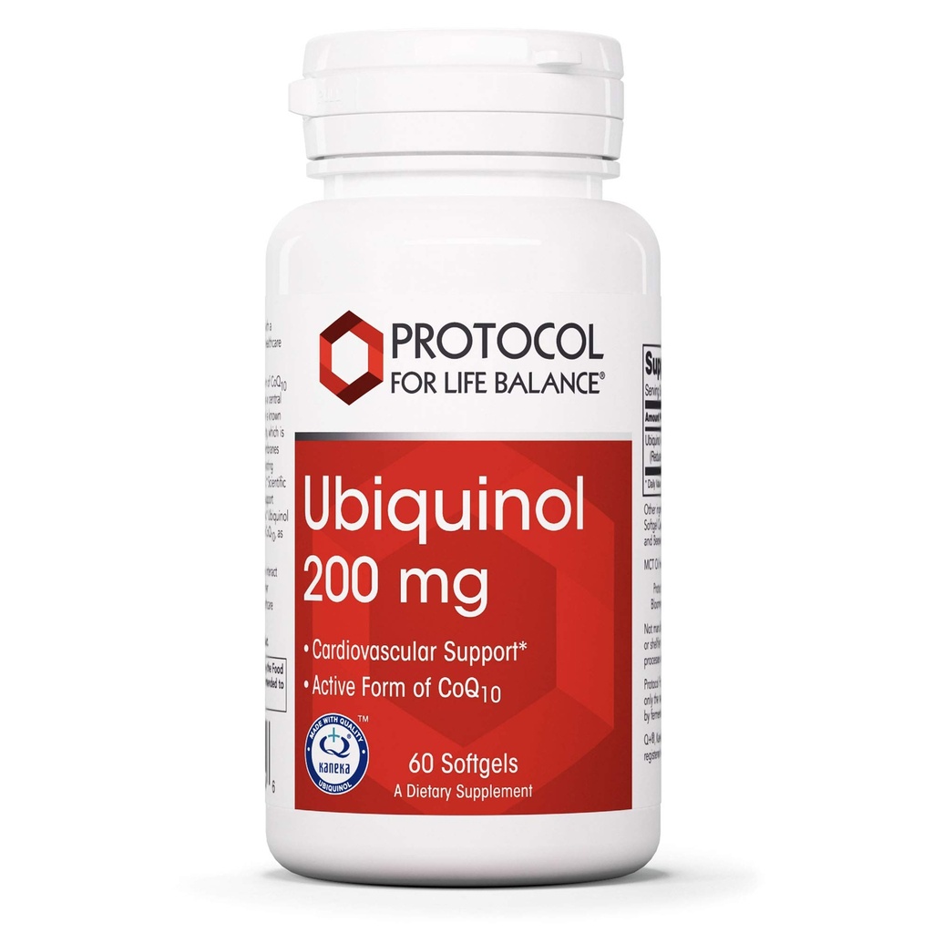 PÖYTÄKIRJA LIFE TASALLINEN Ubiquinol 200mg - Biosabible CoQ10 Softgels - Heart Health Support - Oksidatiivinen stressi Quncher - Soy Free & Dairy Free - 60 Softgels