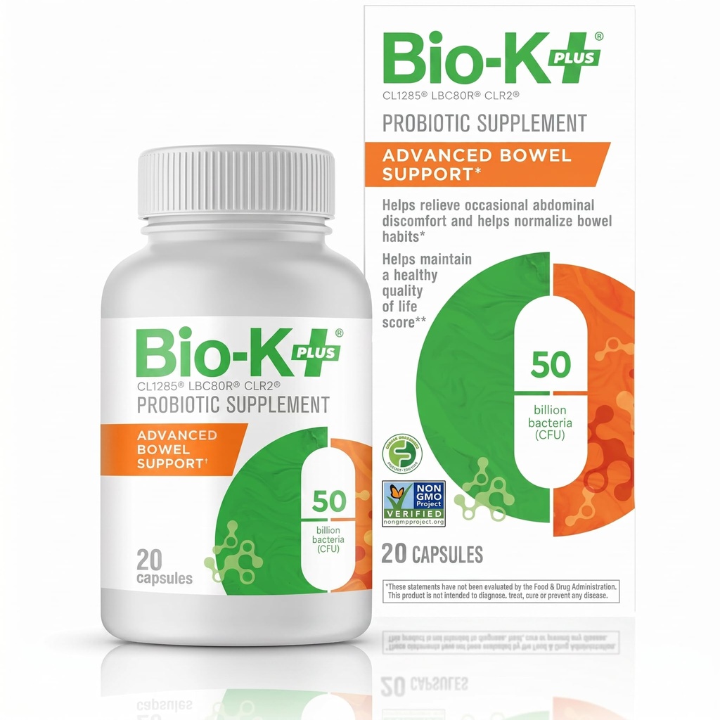 Bio-K+ Advanced Bowel Support Probiootti ... 50 miljardia PMY...