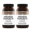 Dr. Schulzes Intestinal Formel #1 - Bowel Movement Supplement för Colon Health Support - Bloating & Constipation Aid - Intestinal Cleanse - All-Natural - Plant-Based - Vegan - 90 Count (2 Pack)