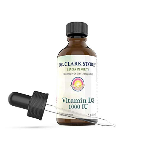 Tri. Clark Liquid D-vitamiini Supplement . 1000 IU, 1 Fl Oz, tukee immuunijärjestelmää ja luun terveyttä