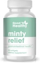 Good 'N Healthy Minty Relief Piparminttuöljy Softgels, Supplement for Natural Dgestive Comfort, 3 kuukauden tarjonta