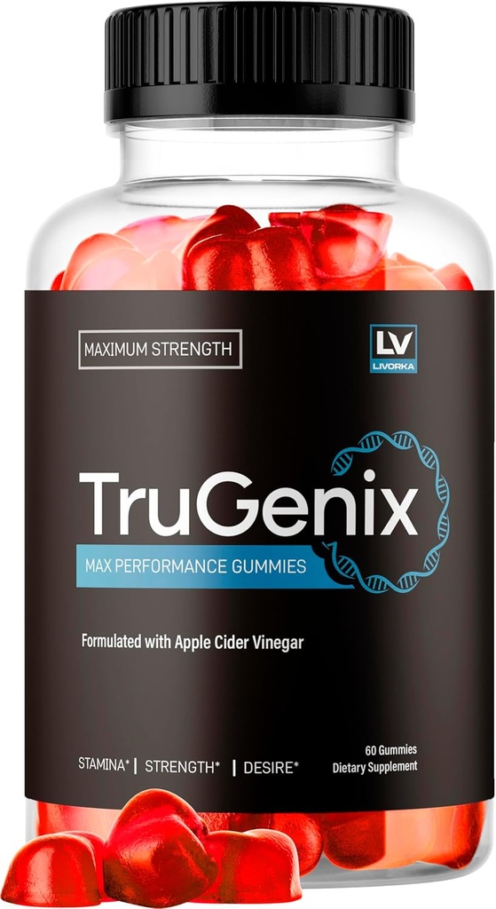TruGenix Gummies, TruGenix Gummies för män, Officiell TruGenix Gummies Advanced Formel, TruGenix ACV Gummies, TruGenix Support Supplement Gummies, Premium Formel, 60 Gummies för 1 månad