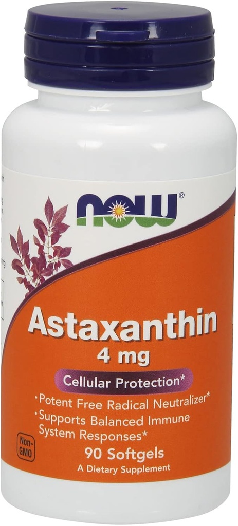 Nu livsmedel Astaxanthin 4 mg - 90 Sgels 8 Pack